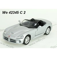 Welly 1:34-39 Dodge Viper ´03 SRT 10 convertible (silver) - code Welly 42345C modely aut