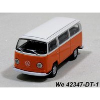 Welly 1:34-39 Volkswagen ´72 T2 Bus (orange/cream) - code Welly 42347DT, modely aut