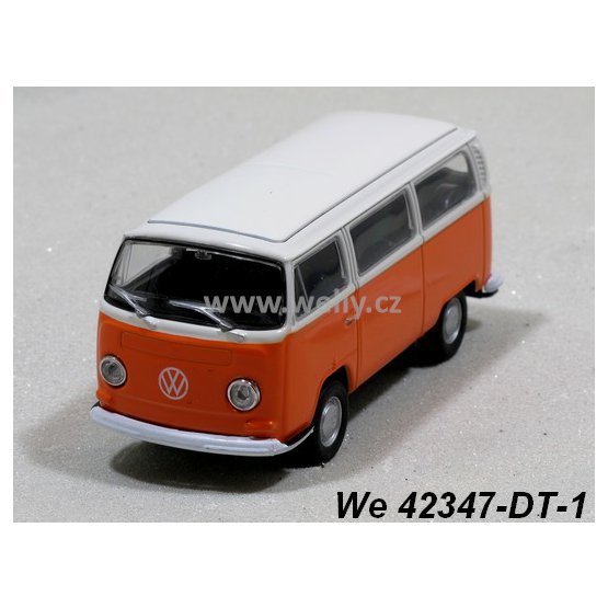 Welly 1:34-39 Volkswagen ´72 T2 Bus (orange/cream) - code Welly 42347, modely aut