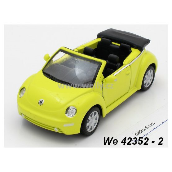 Welly 1:34-39 VW New Beetle convertible (yellow) - code Welly 42352