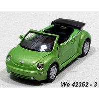 Welly 1:34-39 VW New Beetle convertible (green) - code Welly 42352, ukončena výroba