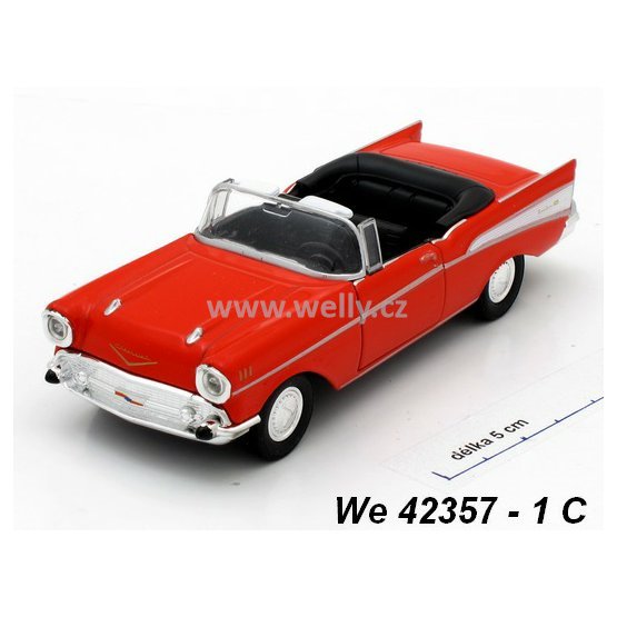 Welly 1:34-39 Chevrolet ´57 Bel Air convertible (red) - code Welly 42357C