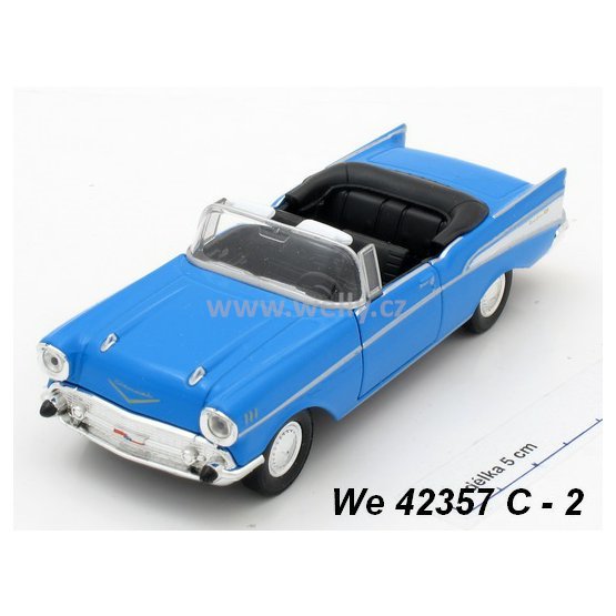 Welly 1:34-39 Chevrolet ´57 Bel Air convertible (blue) - code Welly 42357C