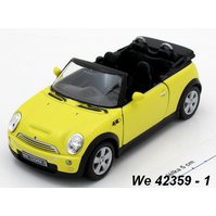 Welly 1:34-39 Mini Cooper S Cabrio (yellow) - code Welly 42359, ukončena výroba