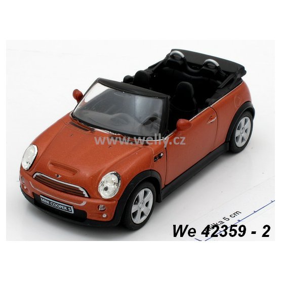 Welly 1:34-39 Mini Cooper S Cabrio (orange) - code Welly 42359