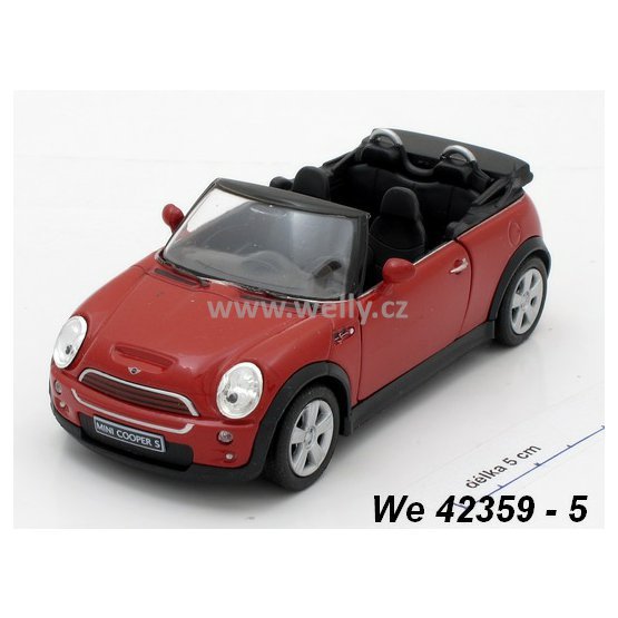 Welly 1:34-39 Mini Cooper S Cabrio (red) - code Welly 42359