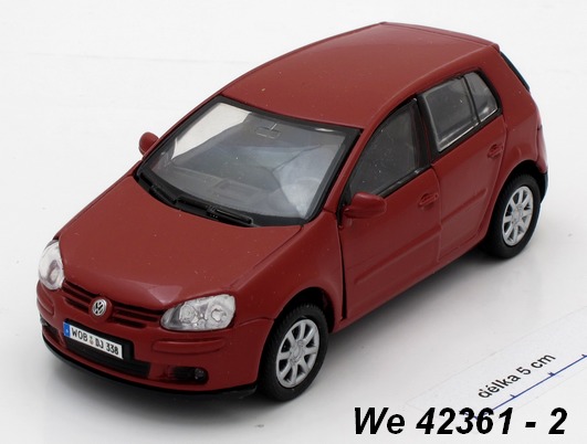 Welly 13439 VW Golf V (red) code Welly 42361, modely