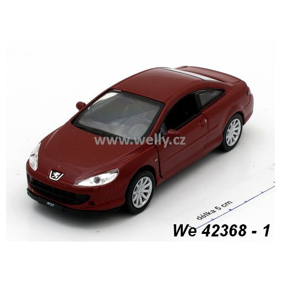 Welly 1:34-39 Peugeot Coupé 407 (burgundy) - code Welly 42368