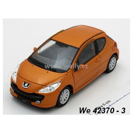 Welly 1:34-39 Peugeot 207 (orange) - code Welly 42370, modely aut