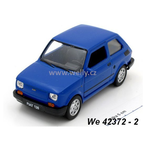 Welly 1:34-39 Fiat 126 (blue) - code Welly 42372