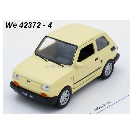 Welly 1:34-39 Fiat 126 (cream) - code Welly 42372