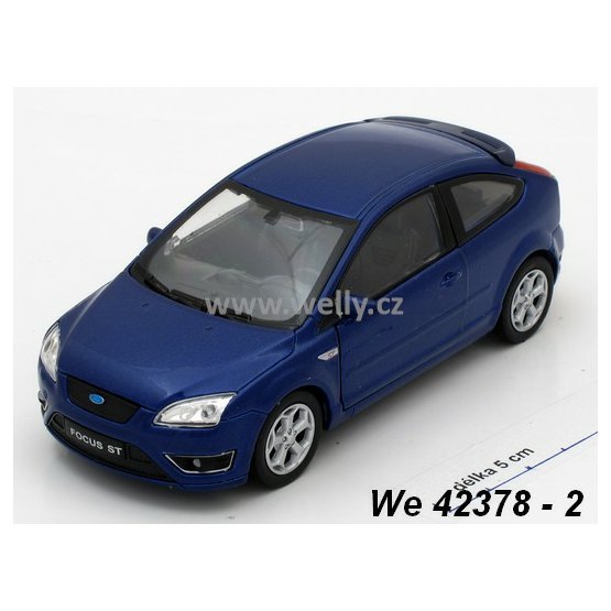Welly 1:34-39 Ford Focus ST (blue) - code Welly 42378