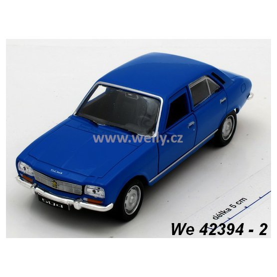 Welly 1:34-39 Peugeot 504 (blue) - code Welly 42394