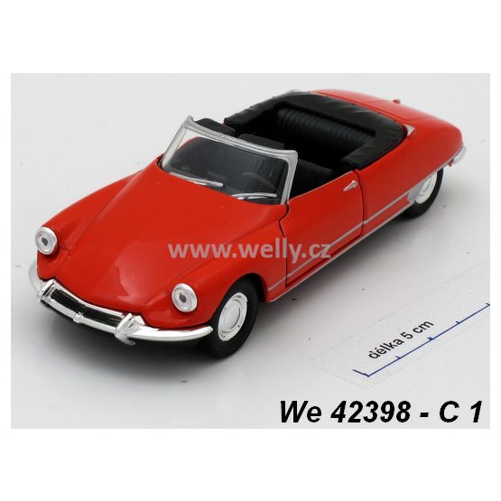 Welly 1:34-39 Citroen DS 19 Cabriolet (red) - code Welly 42398C, modely aut