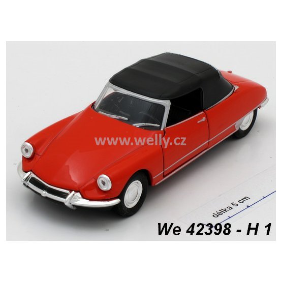Welly 1:34-39 Citroen DS 19 hard top (red) - code Welly 42398H