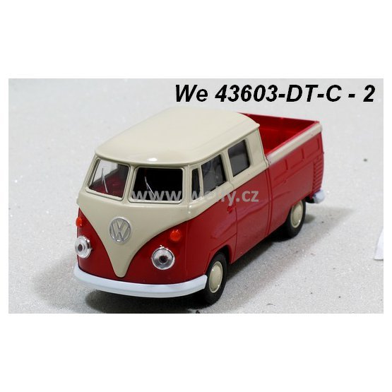 Welly 1:34-39 VW T1 Double Cabin Pick Up (red) - code Welly 43603DT, modely aut
