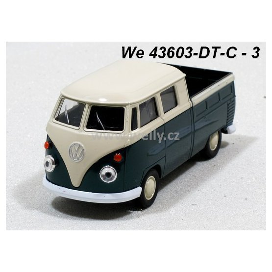 Welly 1:34-39 VW T1 Double Cabin Pick Up (green) - code Welly 43603DT