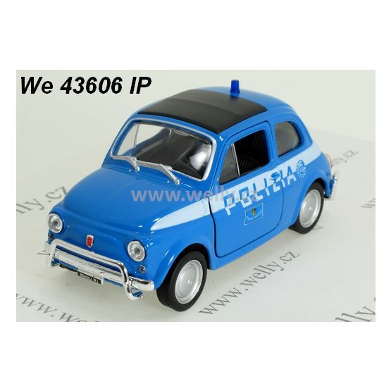 Welly 1:34-39 Fiat Nuova 500 (Polizia) - code Welly 43606IP, modely aut