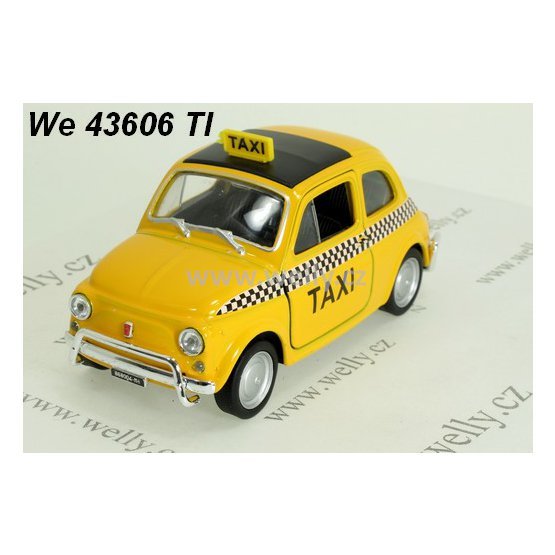 Welly 1:34-39 Fiat Nuova 500 (Taxi) - code Welly 43606TI, modely aut