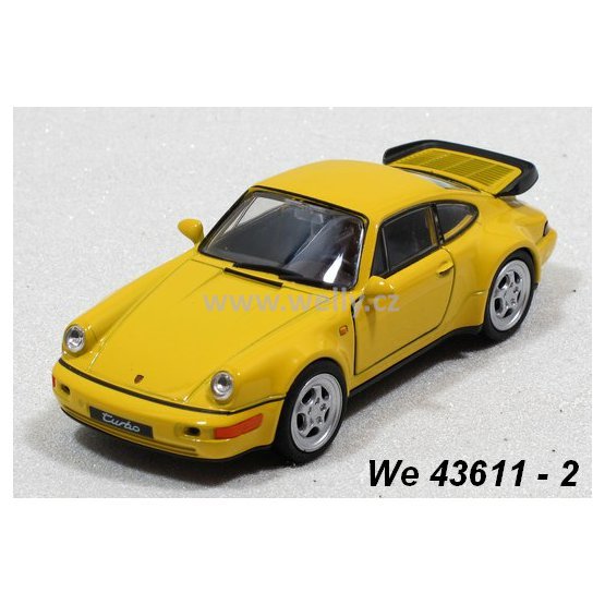 Welly 1:34-39 Porsche 964 Turbo (yellow) - code Welly 43611, modely aut