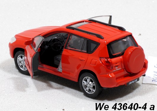 Voiture Miniature Welly Toyota RAV4 Argent Métallisé - Échelle 1:34, Modèle 2010, Neuve En Boîte (import US)