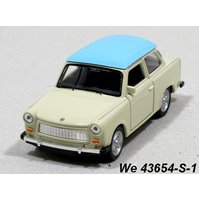 Welly 1:34-39 Trabant 601 (cream/blue) - code Welly 43654S, modely aut
