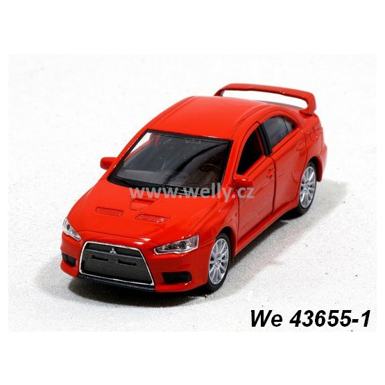 Welly 1:34-39 Mitsubishi Lancer EVO X (red) - code Welly 43655, modely aut