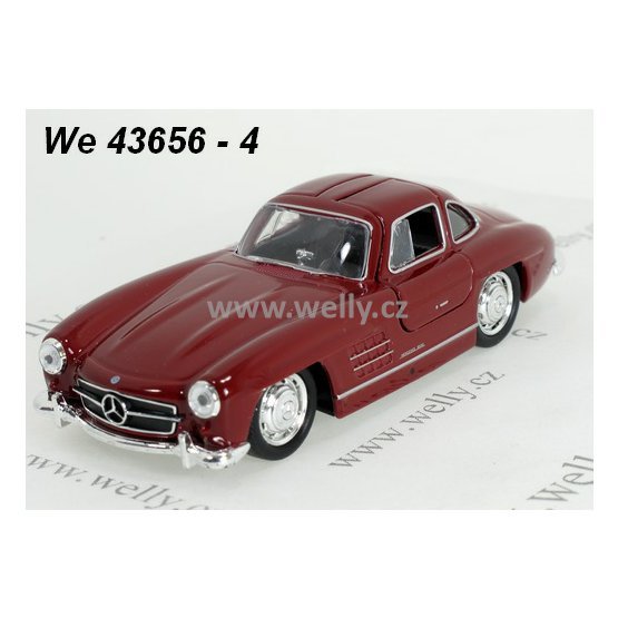 Welly 1:34-39 Mercedes-Benz 300SL (burgundy) - code Welly 43656