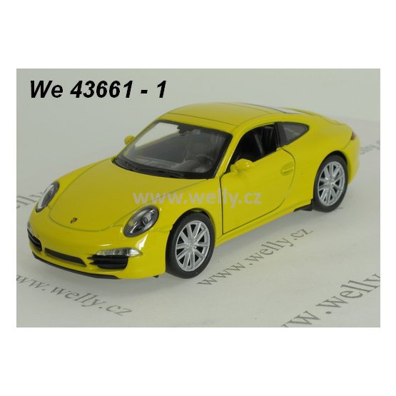 Welly 1:34-39 Porsche 911 (991) Carrera S (yellow) - code Welly 43661