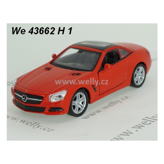 Welly 1:34-39 Mercedes-Benz 2012 SL500 Hard Top (red) - code Welly 43662H, modely aut