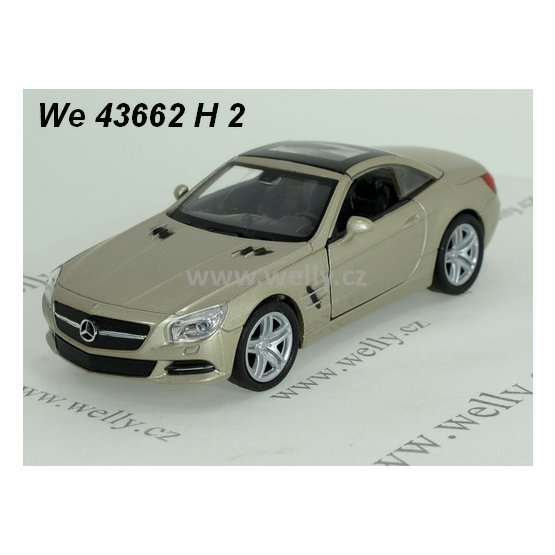 Welly 1:34-39 Mercedes-Benz 2012 SL500 Hard Top (beige) - code Welly 43662H
