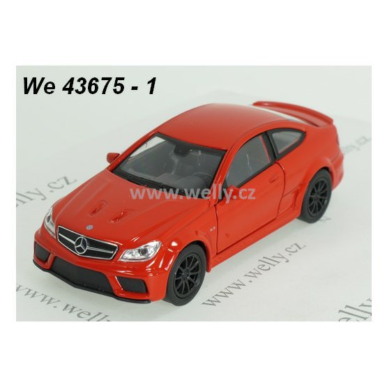 Welly 1:34-39 Mercedes-Benz C63 AMG Coupe (red) - code Welly 43675, modely aut