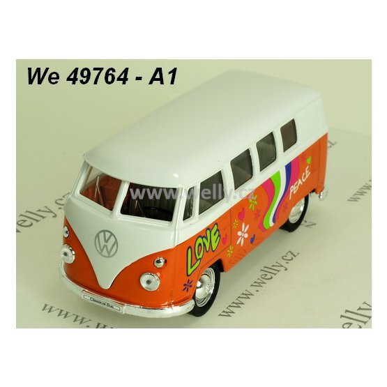 Welly 1:34-39 Volkswagen ´62 Classical Bus Love (orange) - code Welly 49764A1, modely au