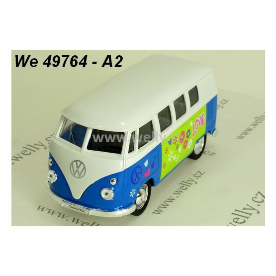 Welly 1:34-39 Volkswagen ´62 Classical Bus Love (blue) - code Welly 49764A2, modely aut