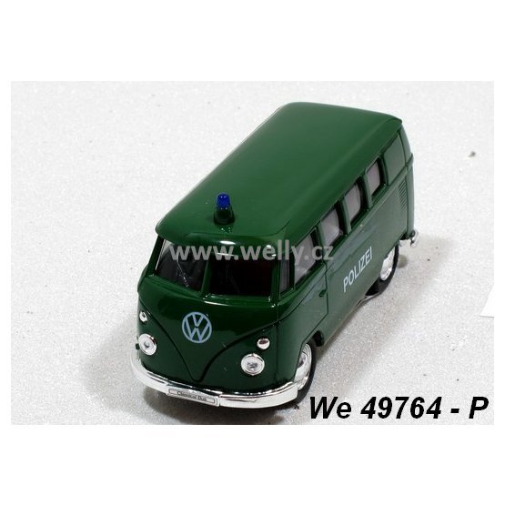 Welly 1:34-39 Volkswagen ´62 Classical Bus Polizei (green) - code Welly 49764P