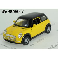 Welly 1:34-39 Mini Cooper (yellow/black) - code Welly 49766