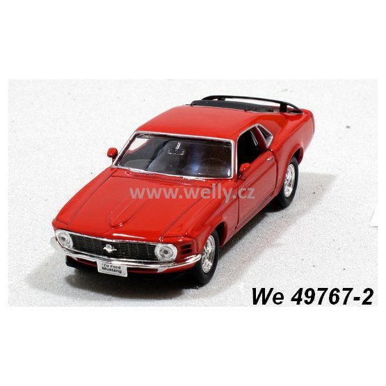 Welly 1:34-39 Ford 1970 Mustang Boss 302 (red) - code Welly 49767