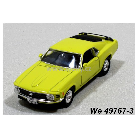 Welly 1:34-39 Ford 1970 Mustang Boss 302 (yellow) - code Welly 49767, modely aut