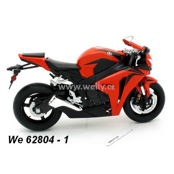 Welly 1:10 Honda CBR 1000 RR (red), code Welly 62804, modely motocyklů