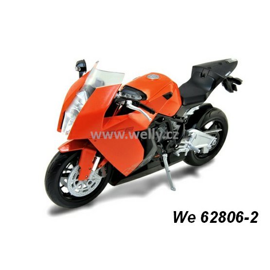 Welly 1:10 KTM 1190 RC8 (orange), code Welly 62806, modely motocyklů