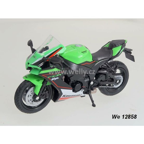 Welly 1:18 Kawasaki Ninja ZX-10R (green) - code Welly 12858, model motocyklu