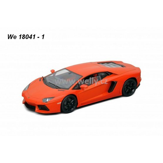 Welly 1:18 Lamborghini Aventador (metallic orange) - code Welly 18041, modely aut