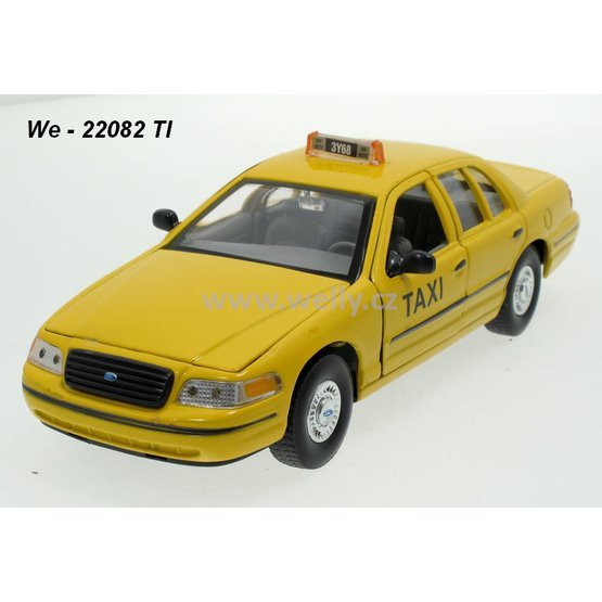Welly 1:24 Ford 1999 Crown Victoria Taxi - code Welly 22082TI, modely aut