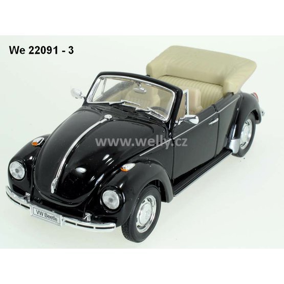 Welly 1:24 VW Beetle old Convertible (black) - code Welly 22091, modely aut