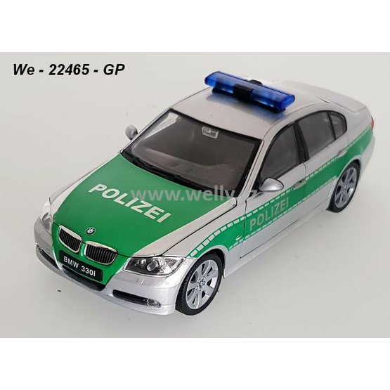 Welly 1:24 MOQ BMW 330i (Polizei - green) - code Welly 22465GP, modely aut