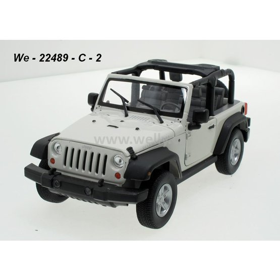 Welly 1:24 Jeep 2007 Wrangler Rubicon Convertible (white) - code Welly 22489C, modely aut