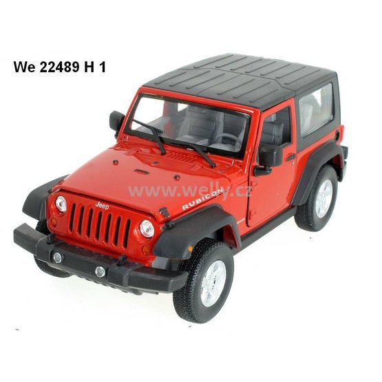 Welly 1:24 Jeep 2007 Wrangler Rubicon Soft top (red) - code Welly 22489H, modely aut