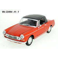 Welly 1:24 MOQ Peugeot 404 Cabriolet Soft Top (red) - code Welly 22494H, modely aut
