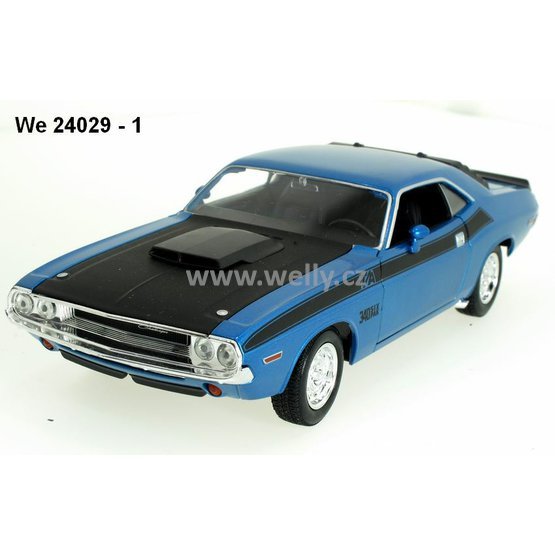 Welly 1:24 Dodge 1970 Challenger T/A (blue) - code Welly 24029, modely aut