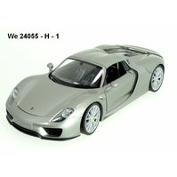 Welly 1:24 Porsche 918 Spyder hard top (silver grey) - code Welly 24055H, modely aut